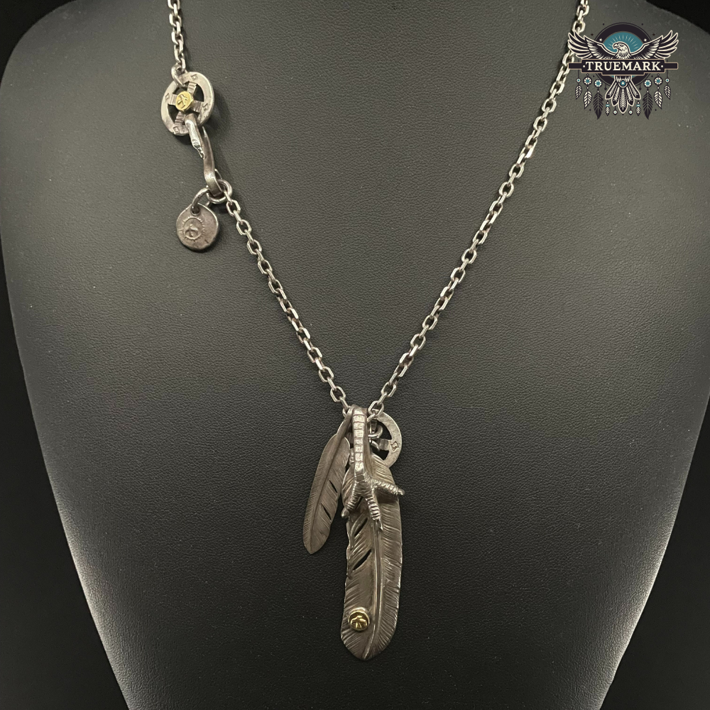 ゴローズ 銀爪特大フェザー(old右)チェーンセット ゴローズ 銀爪特大フェザー(old右)チェーンセット