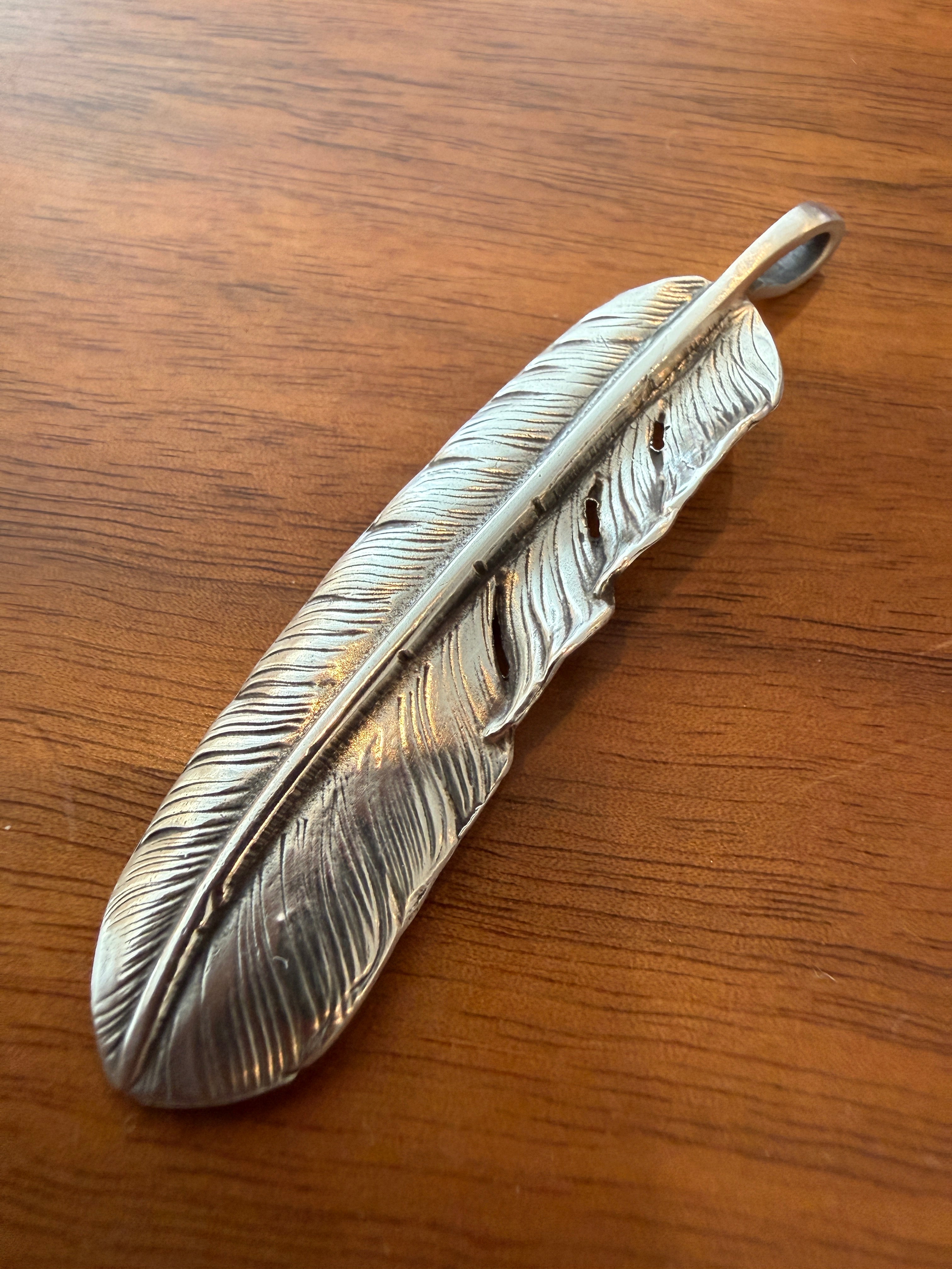 ゴローズ my first goro's提案セット プレーン特大フェザー+ビーズ鹿革紐