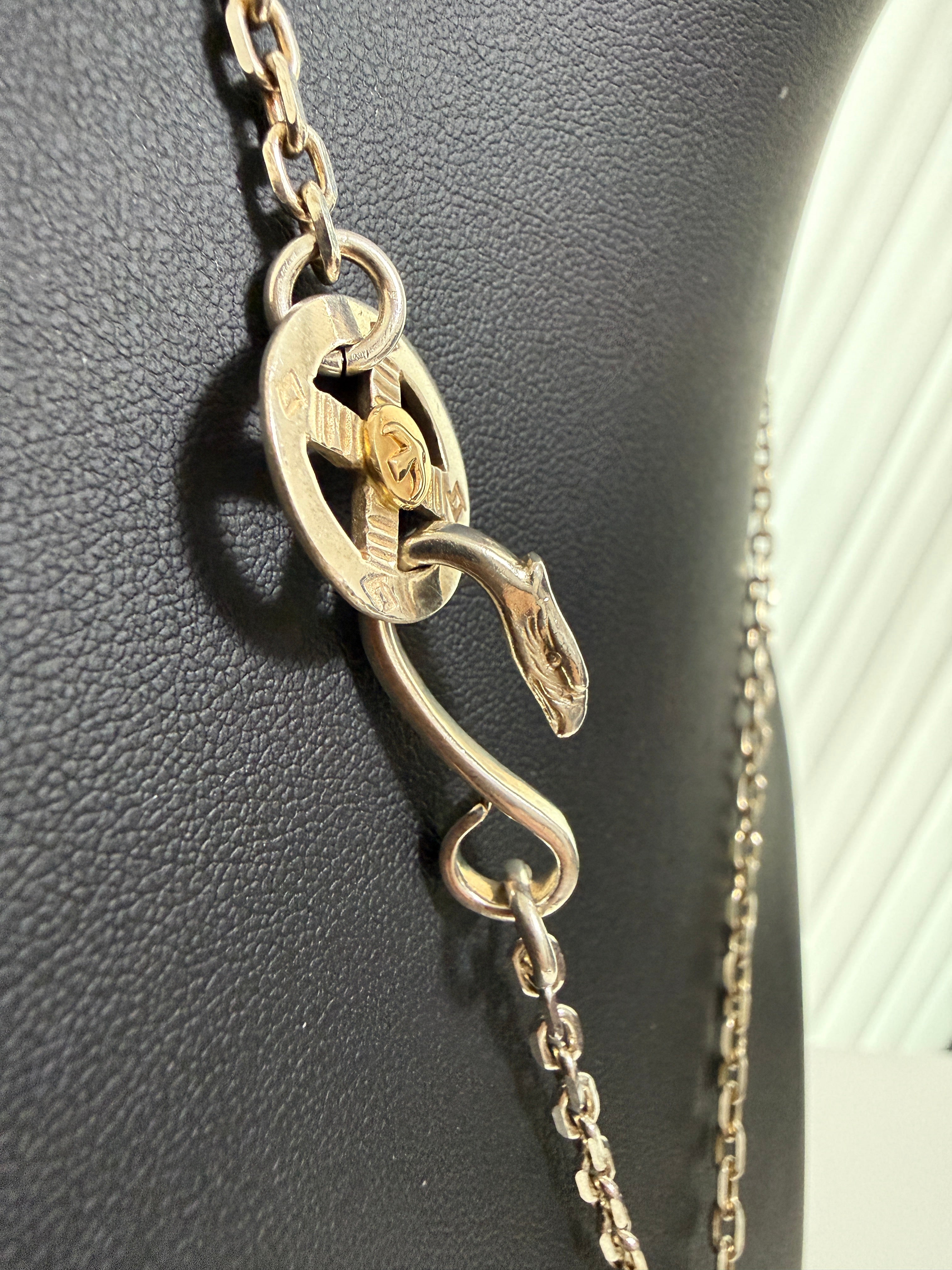 ゴローズ 上金特大フェザー左+金メタルホイール付イーグルフック細角チェーン(47cm)セットアップ