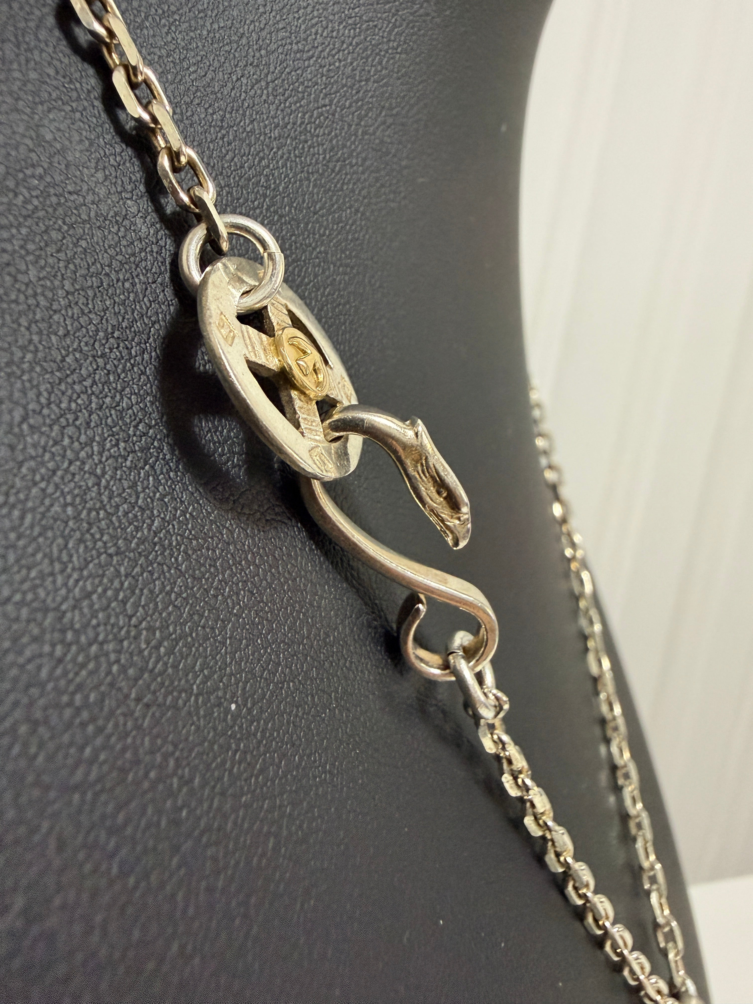 ゴローズ 上金特大フェザー左+金メタルホイール付イーグルフック細角チェーン(47cm)セットアップ