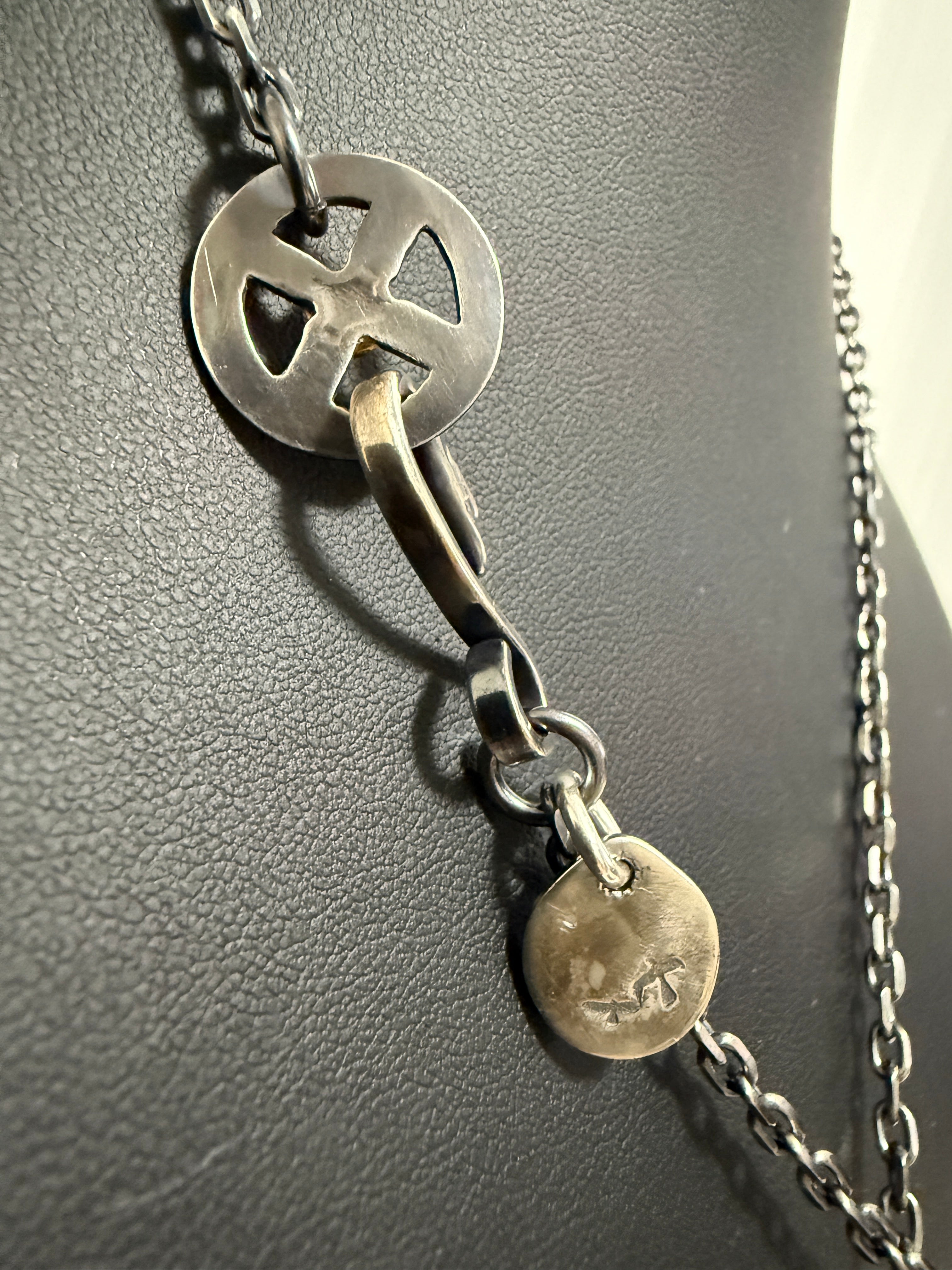 ゴローズ 上金特大フェザー右+SV太陽inメタル小+金メタルホイール付イーグルフック細角チェーン(47cm)セットアップ③