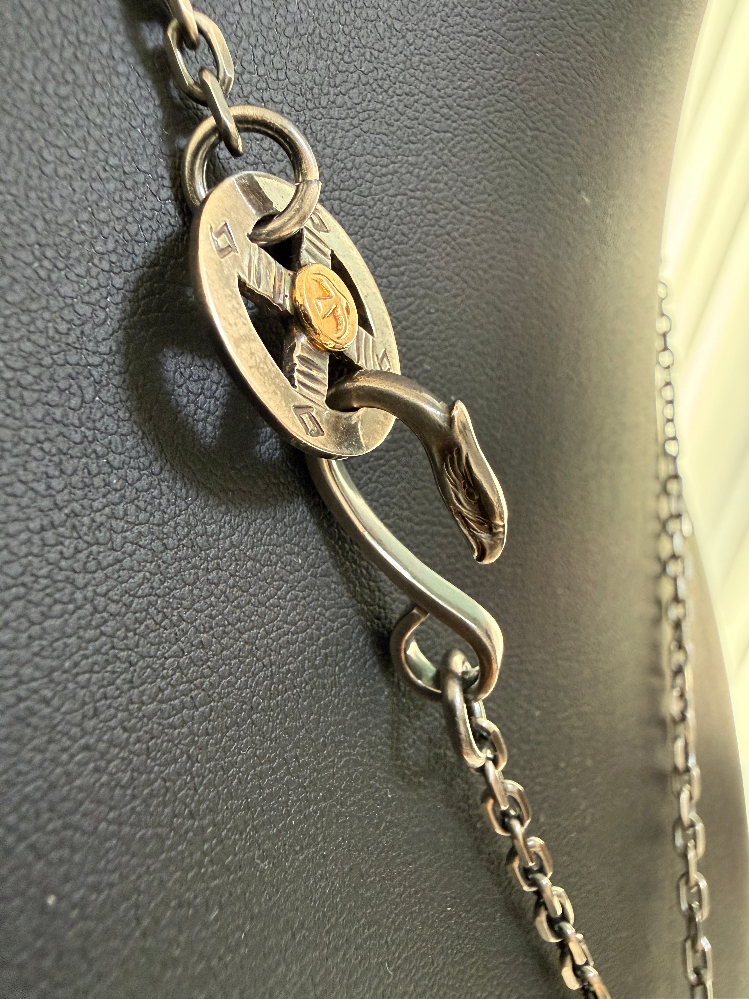 ゴローズ イーグル付印台メタル+太陽inメタル小 チェーンセット