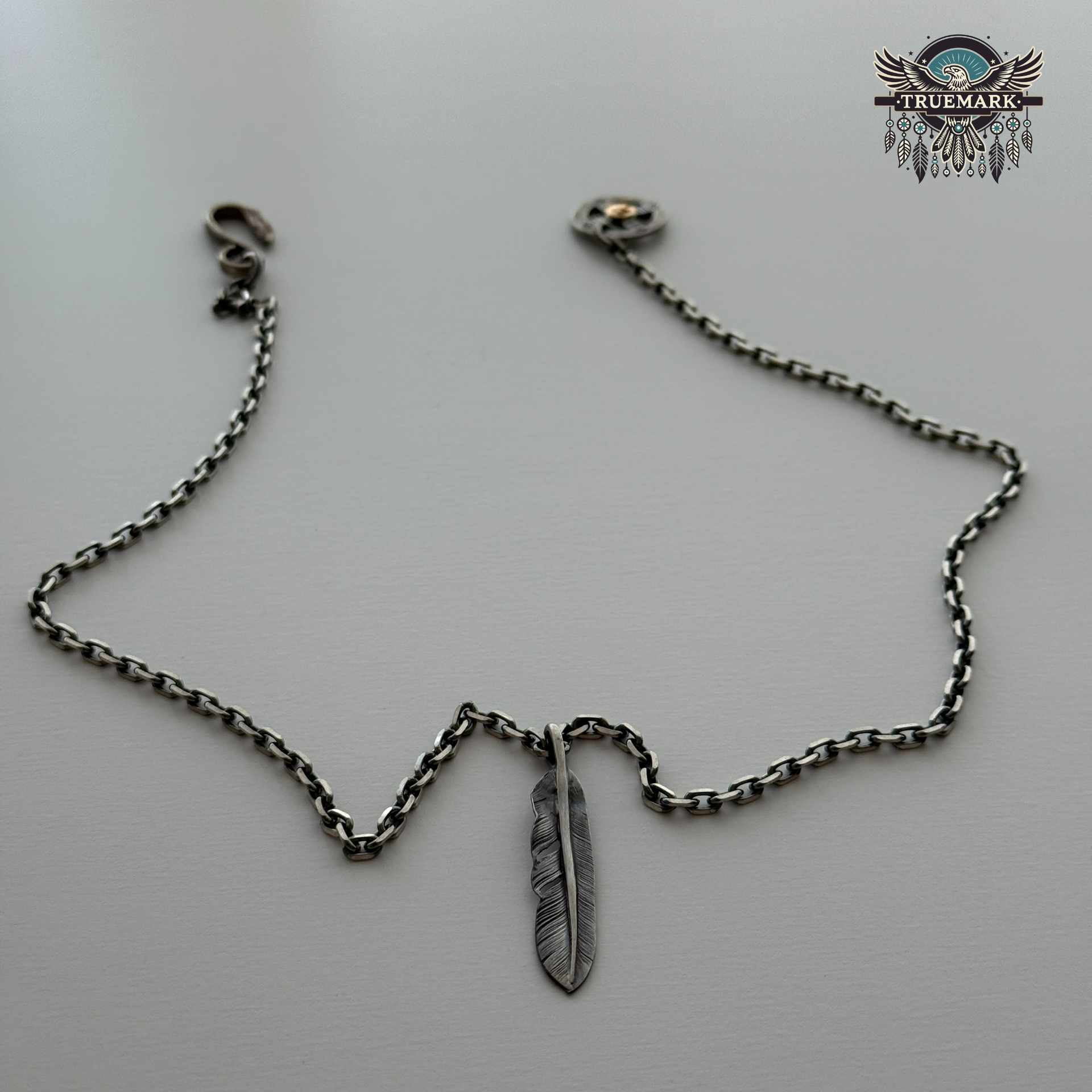 ゴローズ 金メタル付ホイール/イーグルフック細角チェーン（50cm）＋SV