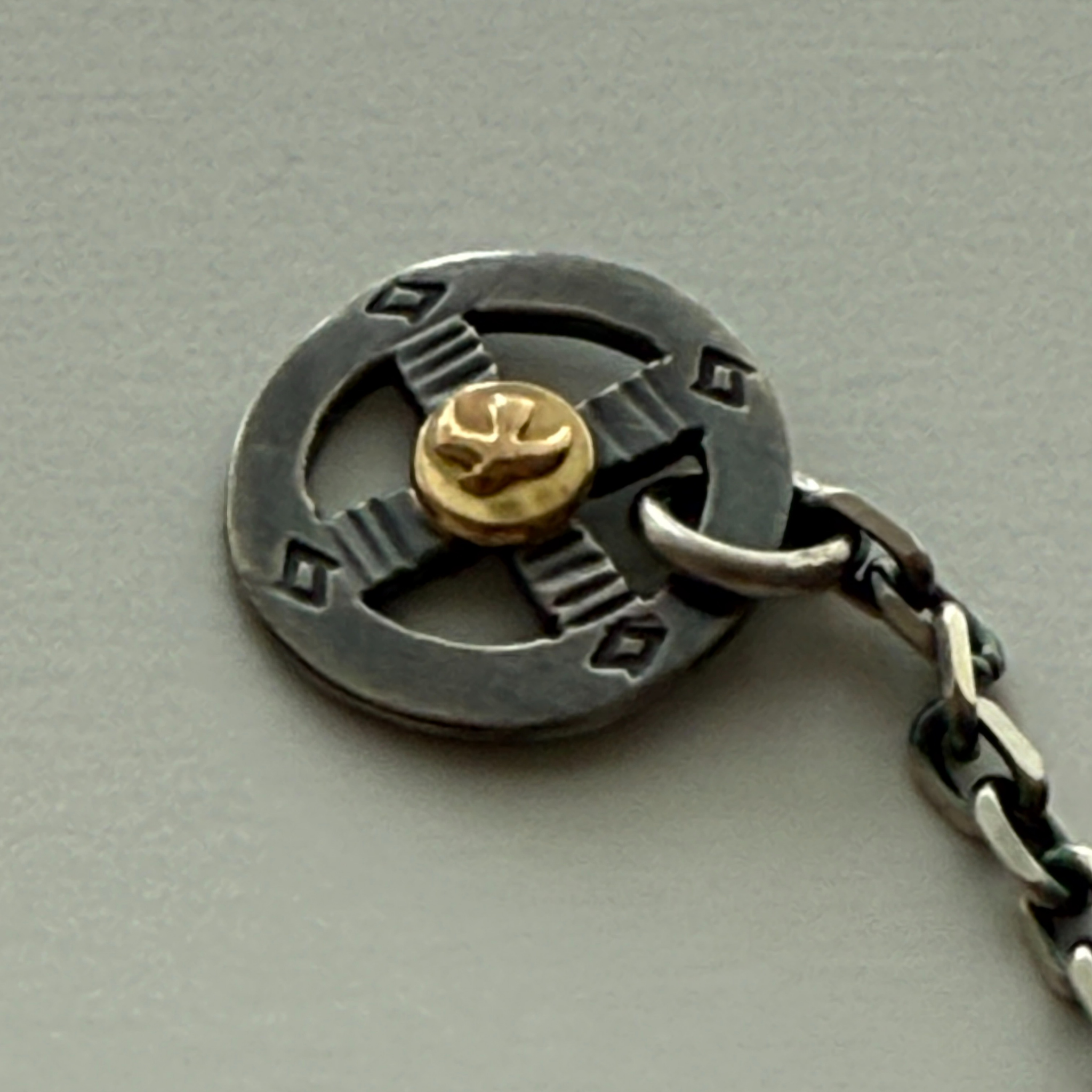 ゴローズ　金メタルホイール付イーグルフック50cm細角チェーン＋SVin太陽小メタルセット