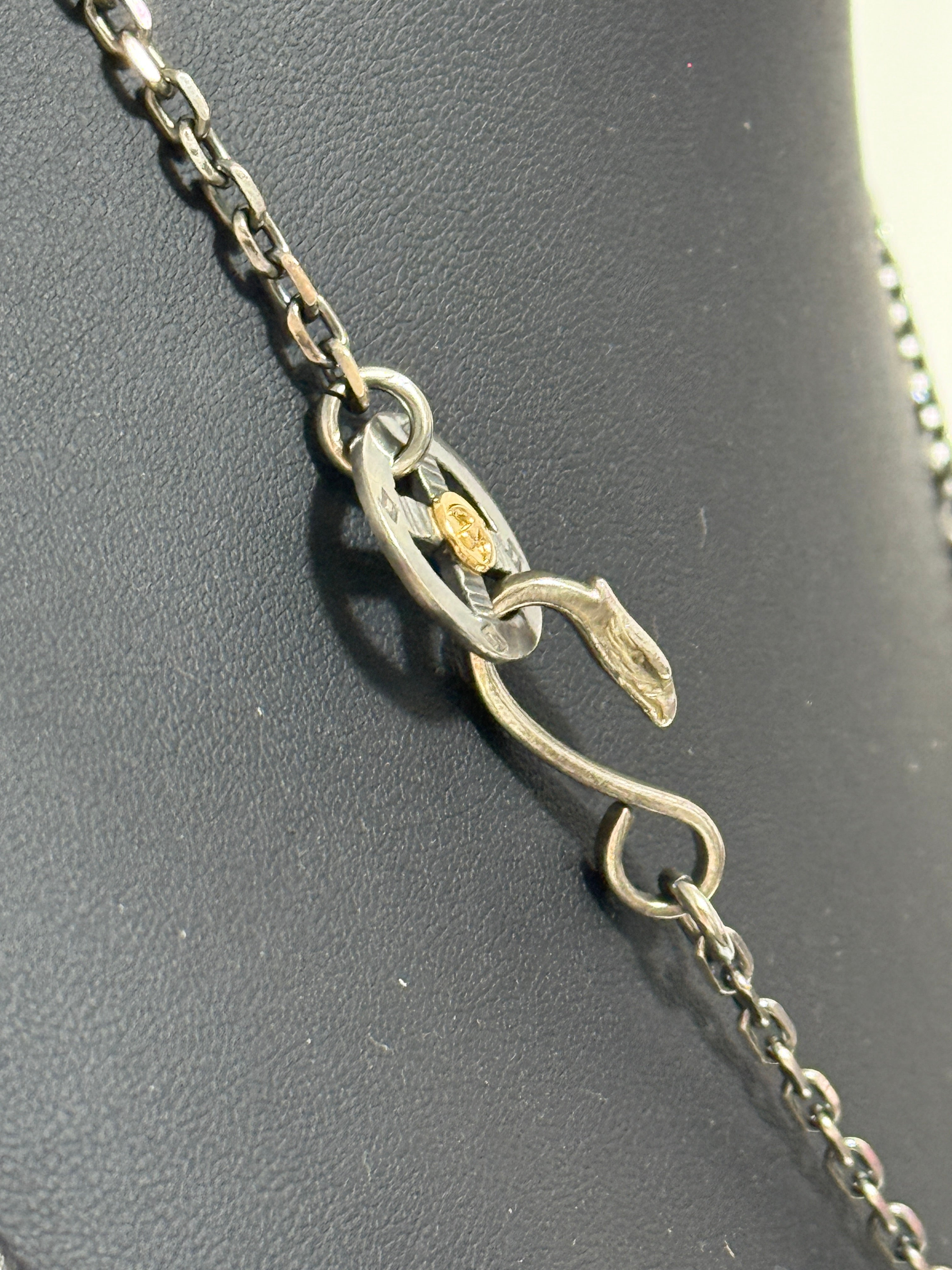 ゴローズ　たたきメタル小（印台ズレ）＋SVin太陽メタル大＋金メタルホイール付イーグルフック細角チェーン（50cm）セットアップ