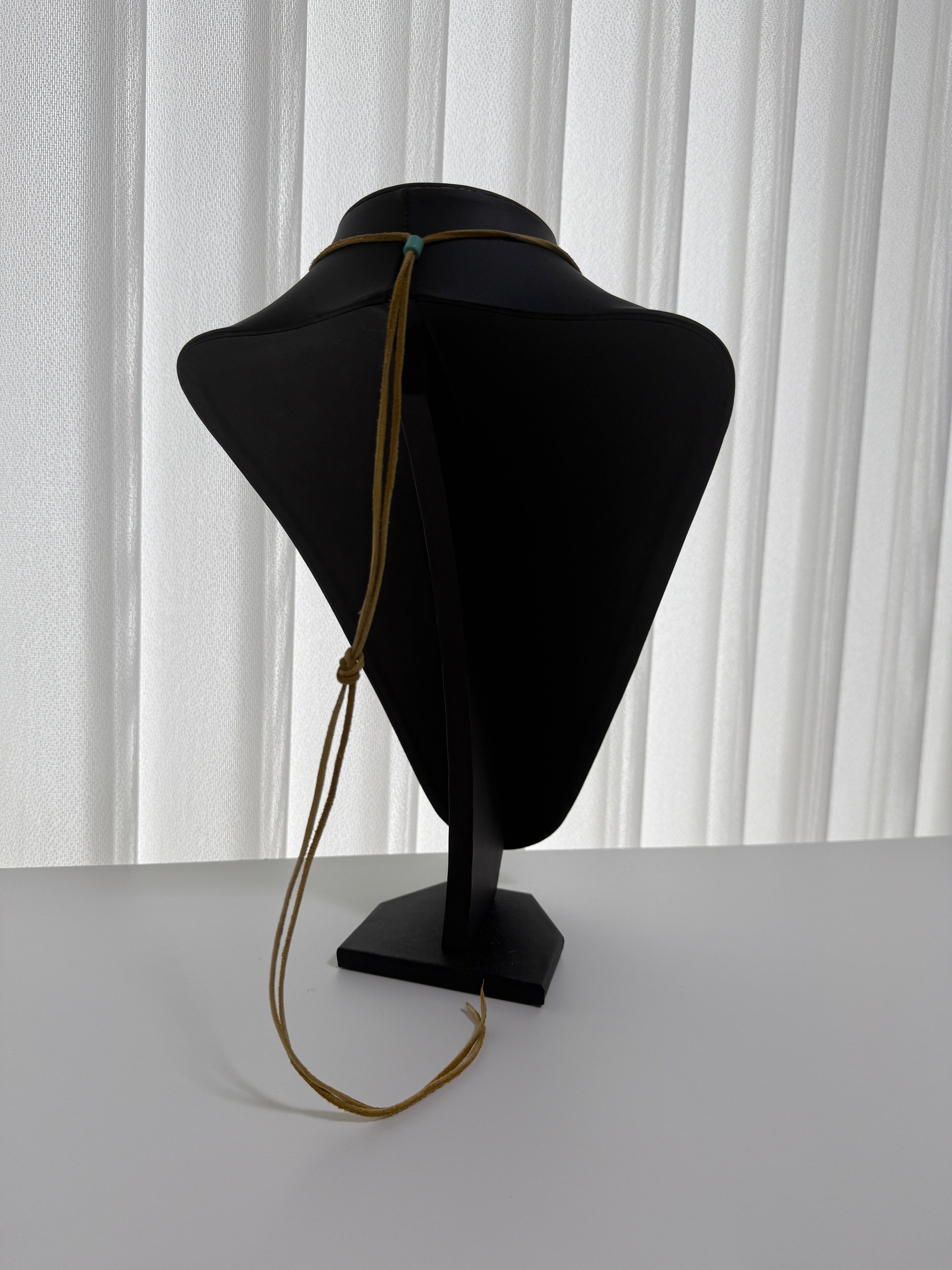 ゴローズ　上金特大フェザー右＋ビーズキャメル鹿革紐セットアップ