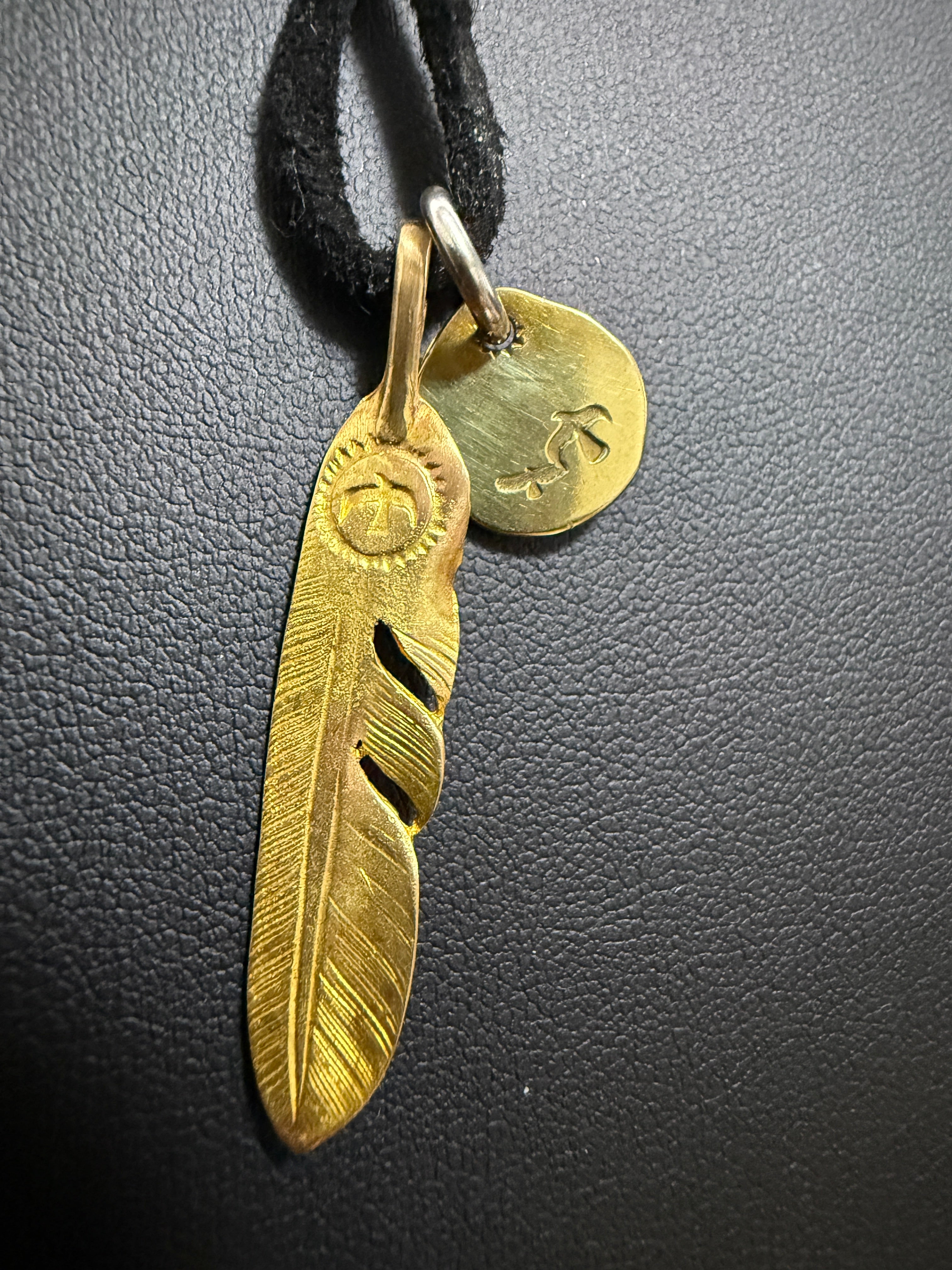 【12/9迄 Kさま専用】K18フェザー大右＋K18太陽inメタル小セットアップ