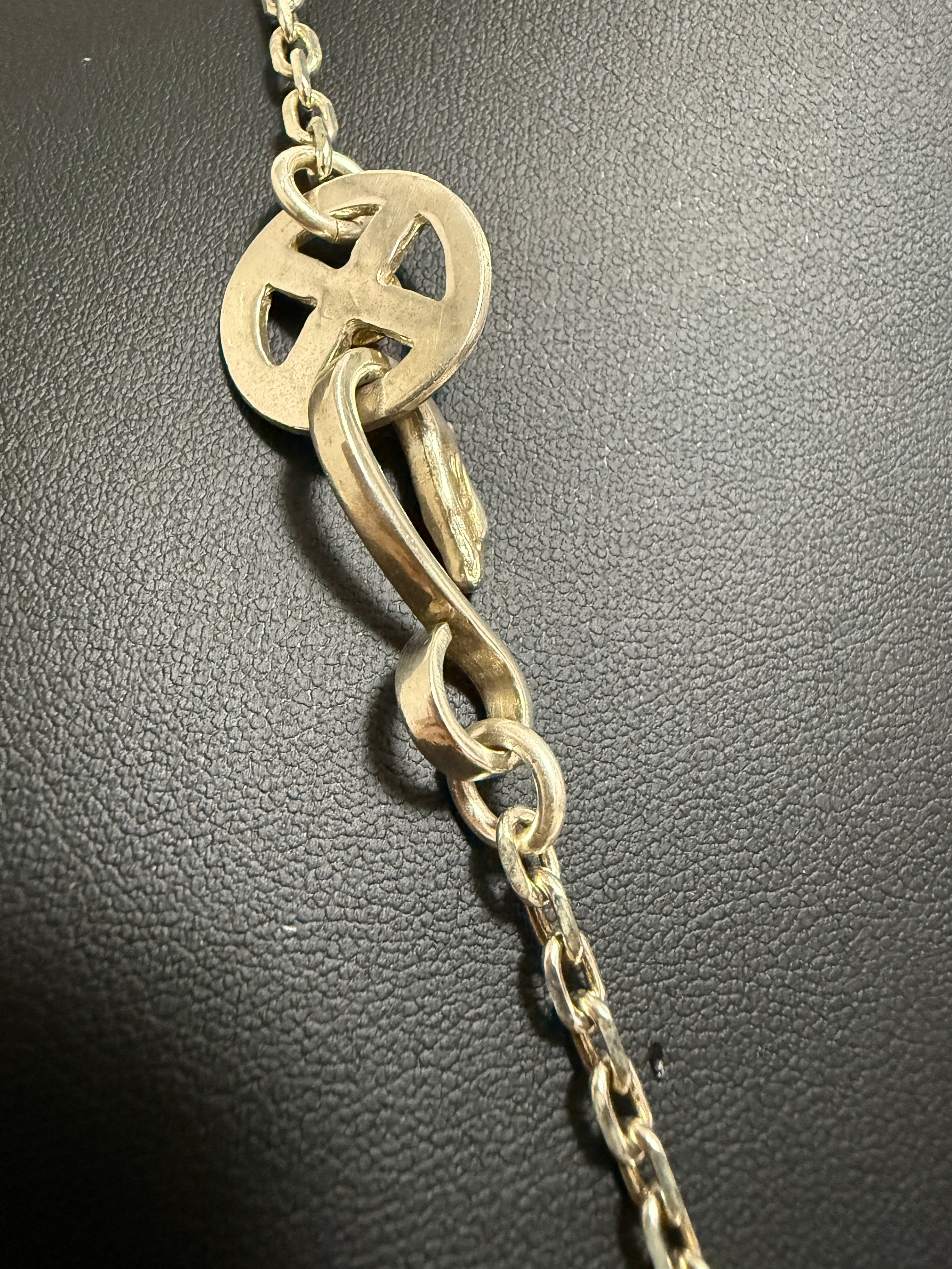 【V.I.P. Sさま専用】ゴローズ　ロングチェーンセットアップ：　上銀銀縄TQ左＋プレーン特大フェザー右＋SVハートホイールフェザー×2＋SV太陽inメタル大