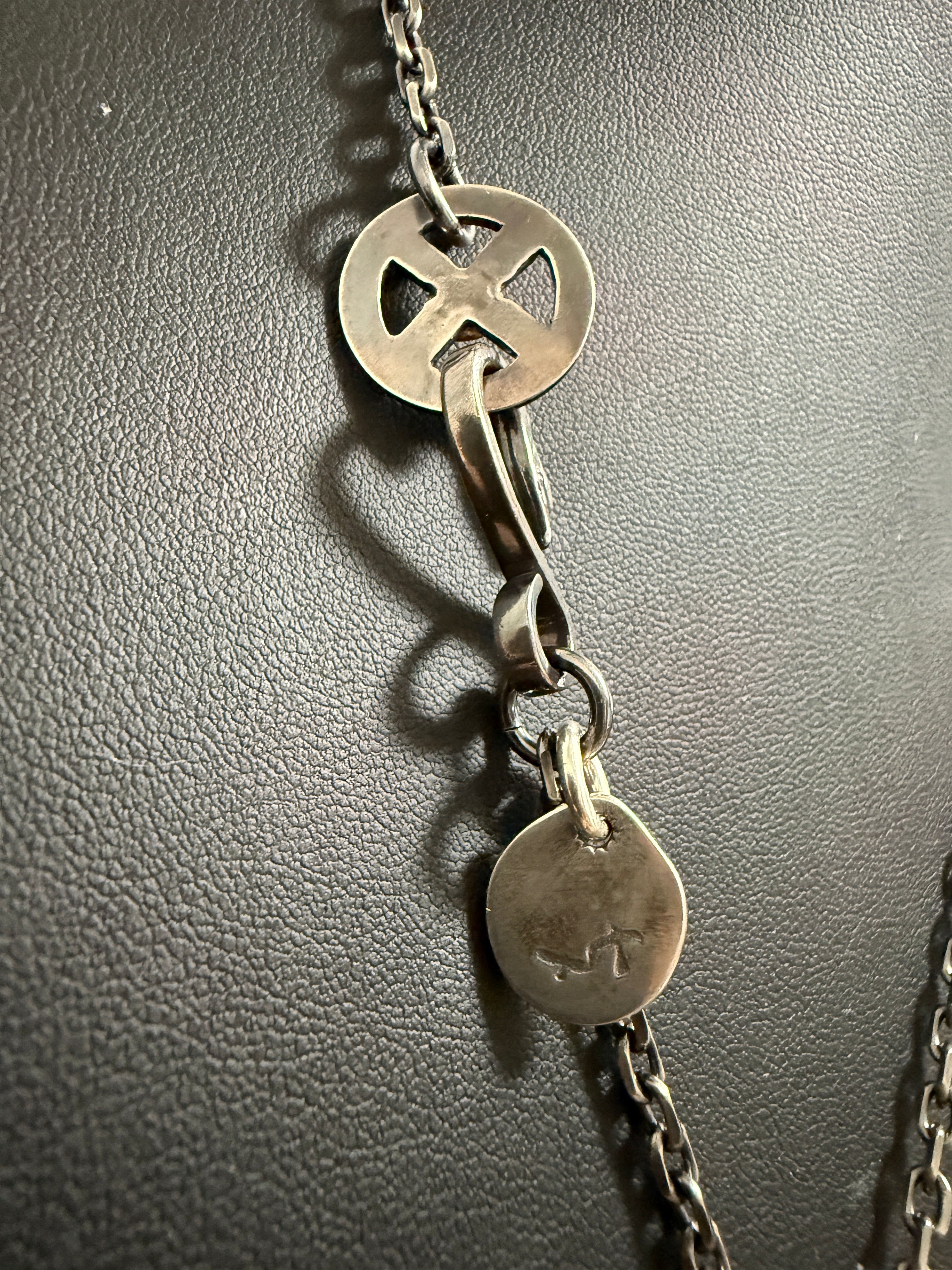 ゴローズ　上金特大フェザー右＋SV太陽inメタル小＋金メタルホイール付イーグルフック細角チェーン（47cm）セットアップ