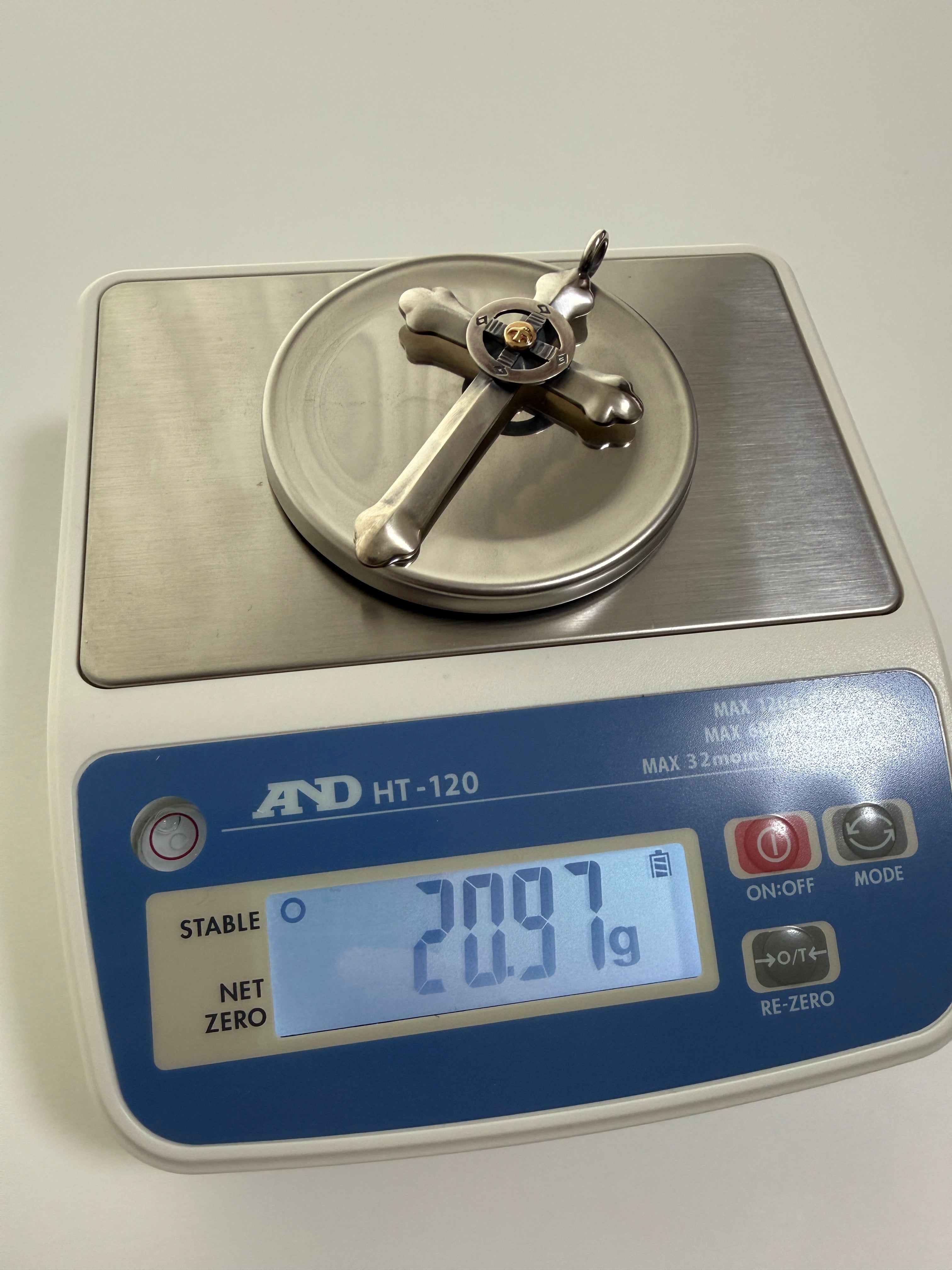 ゴローズ　金メタル付SVホイールクロス＋k18in太陽メタル小＋金メタルホイール付イーグルフック太角ロング（70cm）チェーンセットアップ